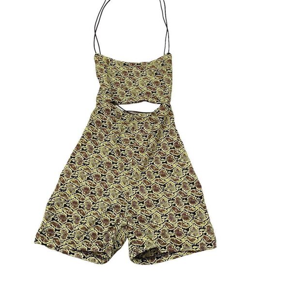 Brand‎ new with Tags Tiger Mist Snake Print Beda Strappy Playsuit romper Medium - Picture 8 of 13